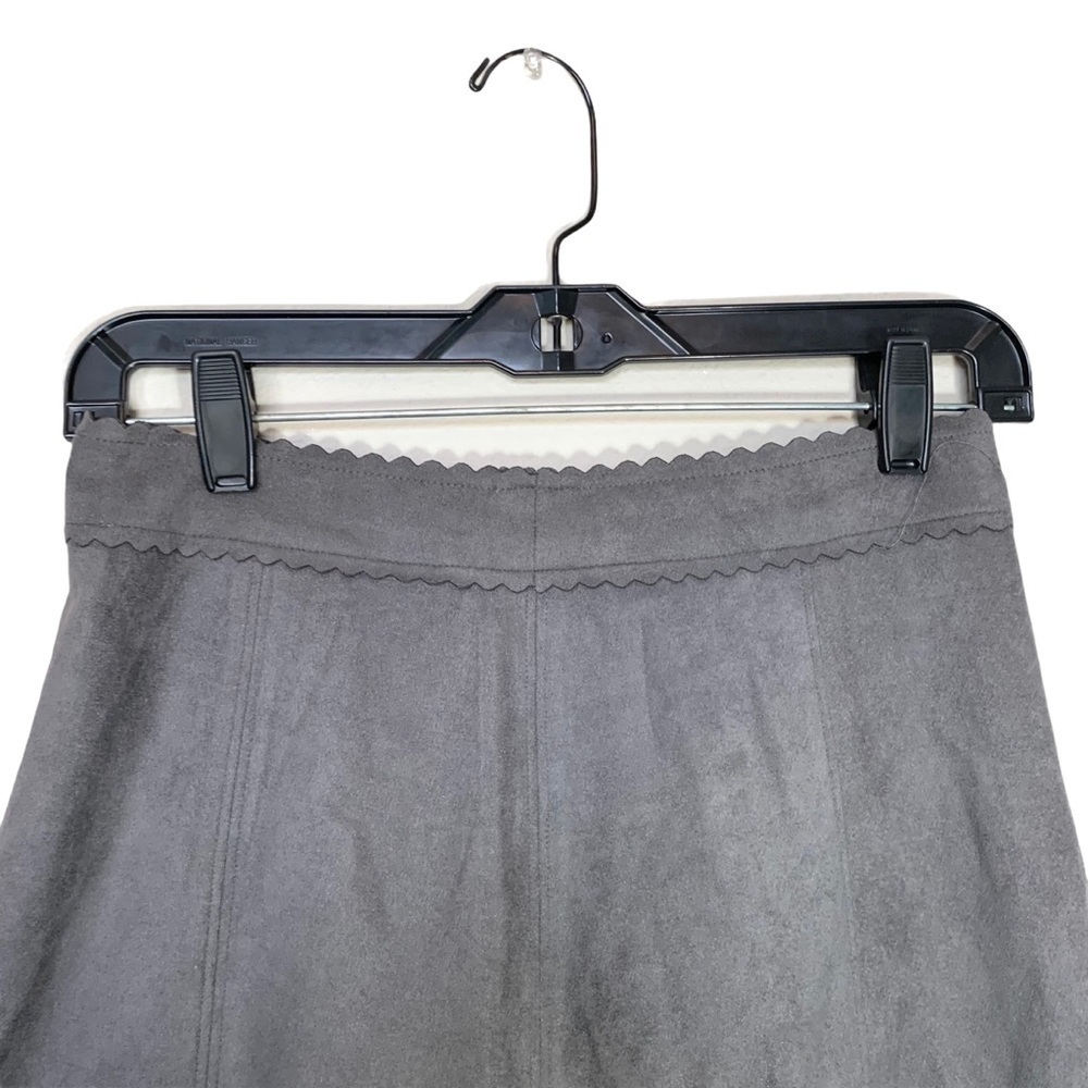 Altar’d State Faux Suede Scallop Mini Skirt Size Medium - Picture 5 of 16